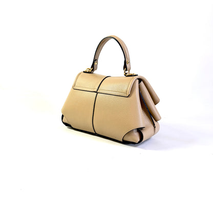 BORSA ADELE MARTELLATA CON MANICO E TRACOLLA