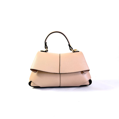 BORSA ADELE MARTELLATA CON MANICO E TRACOLLA