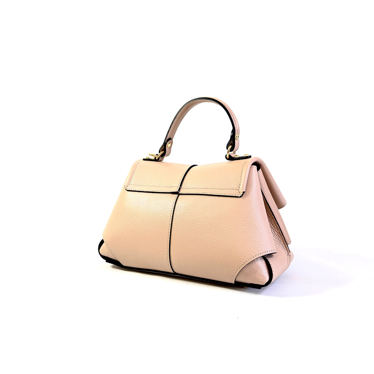 BORSA ADELE MARTELLATA CON MANICO E TRACOLLA