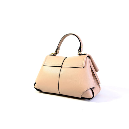 BORSA ADELE MARTELLATA CON MANICO E TRACOLLA