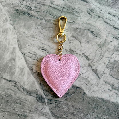 Charm Cuore in Vera Pelle – Made in Italy