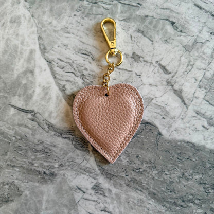 Charm Cuore in Vera Pelle – Made in Italy